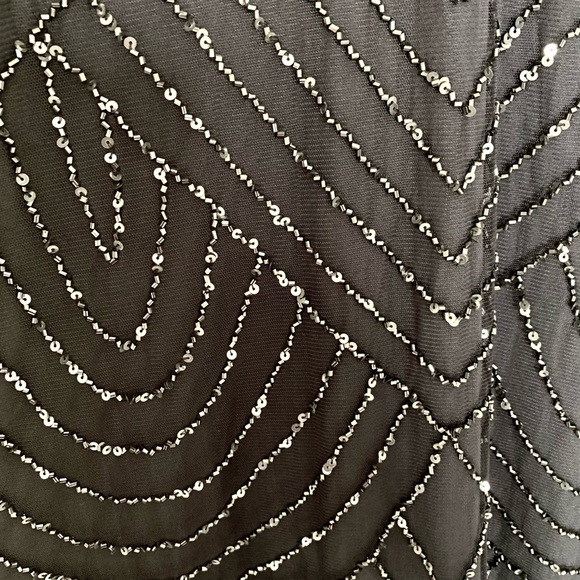 Art Deco Beaded Blouson Dress with Halter Neckline - Picture 6 of 8